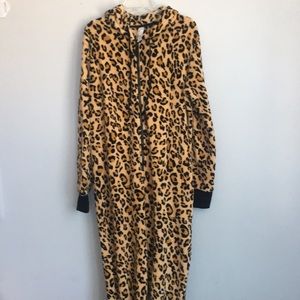 Hooded Print Onesie